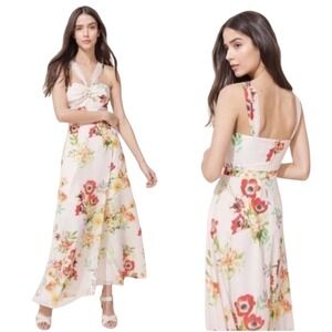 Yumi Kim Ariana Floral Halter Midi Dress Field of Dreams Size XL